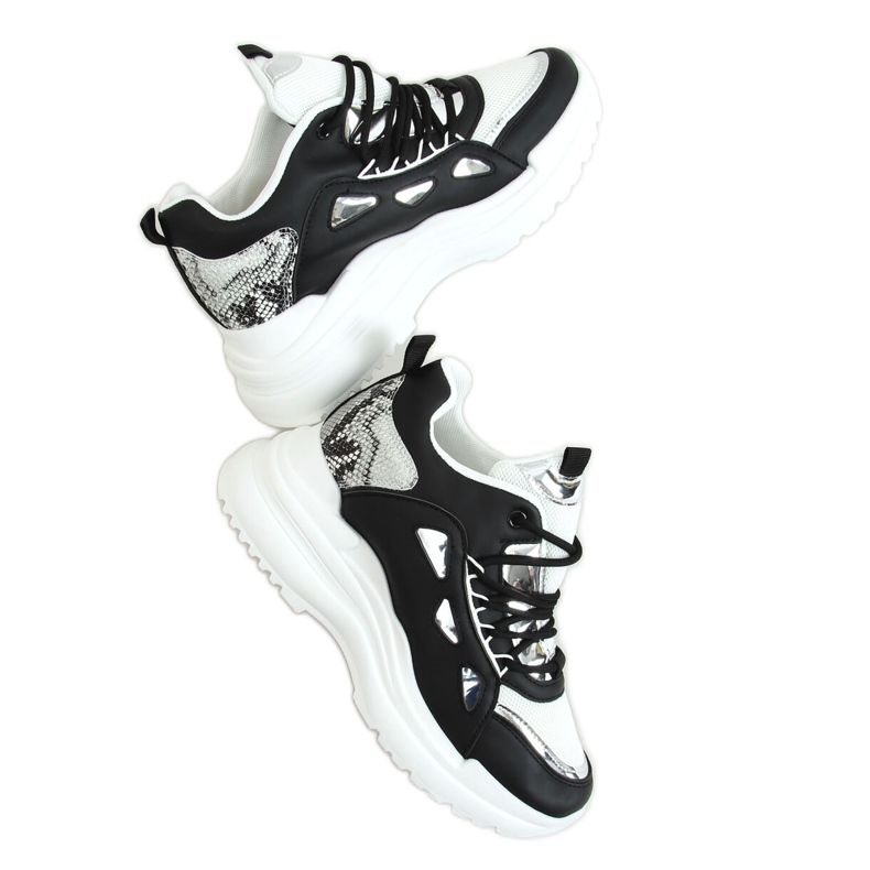 Schwarze schwarze Sportschuhe 3170 Black