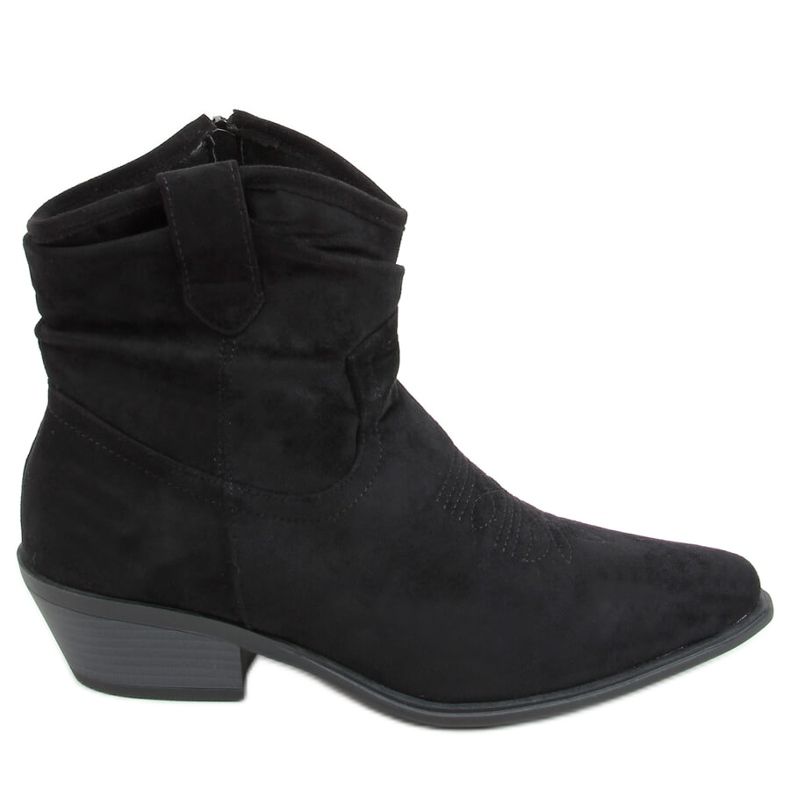Schwarze Cowboystiefel für Damen 99-65 Schwarz