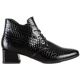 VINCEZA Schnürstiefel schwarz