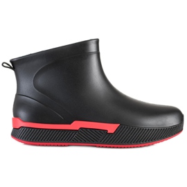 SHELOVET Kurze Galoschen auf der Plattform schwarz