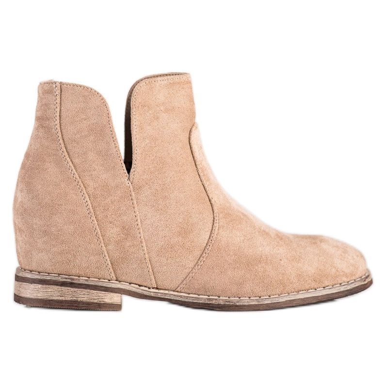 S. BARSKI Cowboystiefel auf dem Koturnie S.BARSKI beige