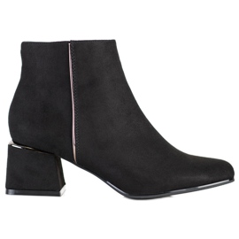 Goodin Elegante Wildlederstiefel schwarz