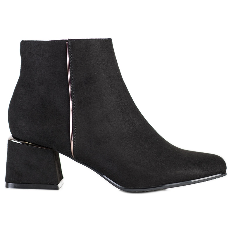 Goodin Elegante Wildlederstiefel schwarz