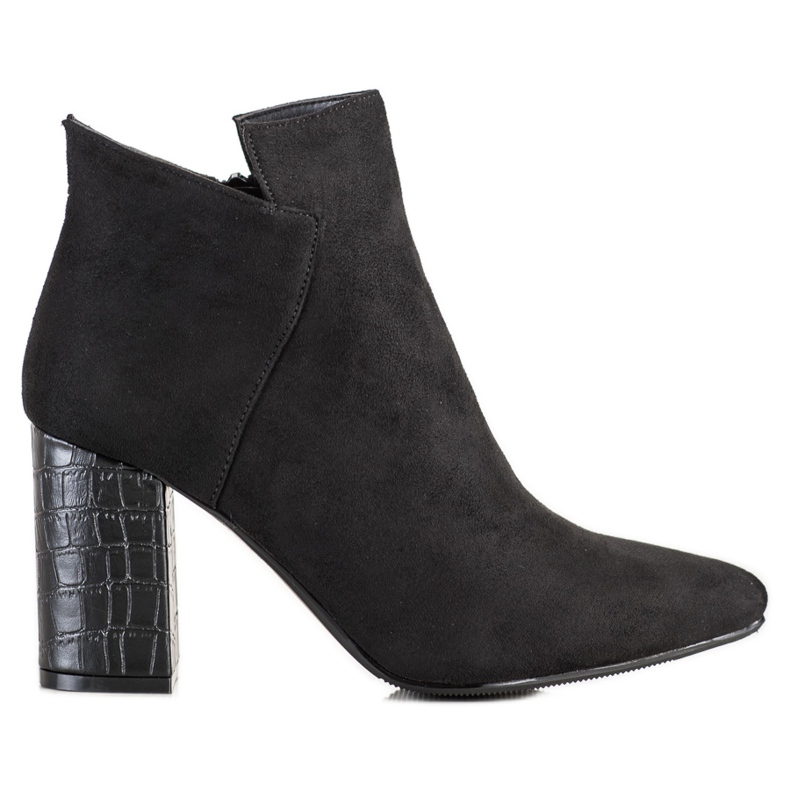 Vinceza Stiefel mit Schlangenmuster schwarz