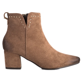 Stiefel mit niedrigem Pfosten VINCEZA braun