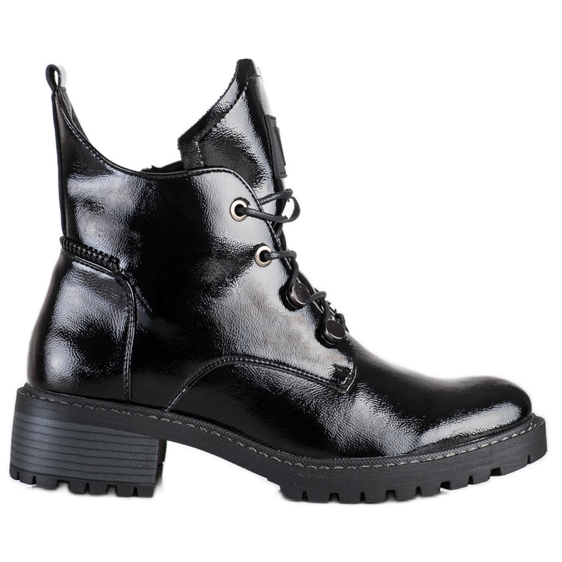 Bequeme schwarze VINCEZA Stiefel