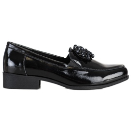 Filippo Lederschuhe mit Ornament schwarz