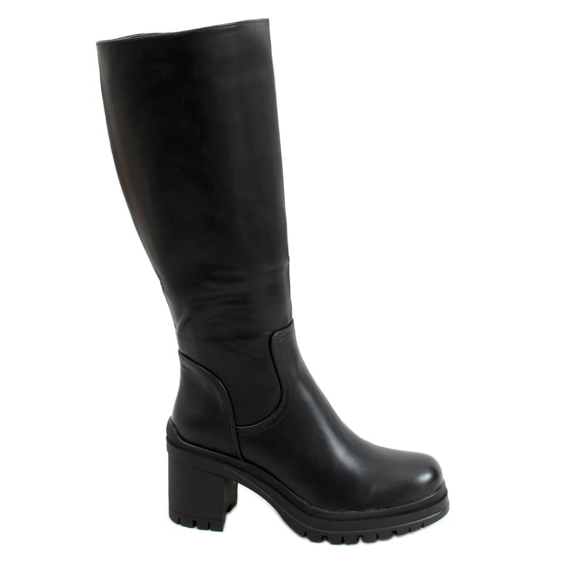 Schwarze Stiefel mit hohen Absätzen 8998-15 Schwarz
