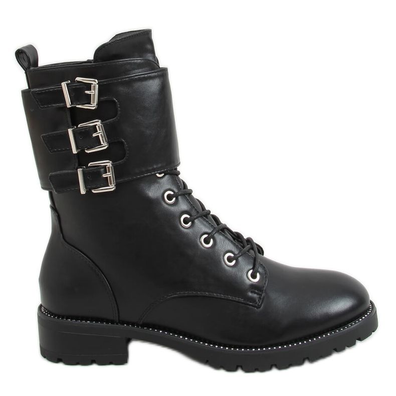 Schwarze Stiefel schwarz 688-231 Schwarz