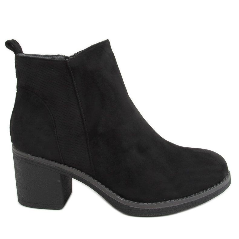 Schwarze Stiefel mit hohen Absätzen 9B1003 Schwarz
