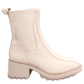 Creme Damenstiefel QT33P Beige