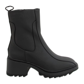 Schwarze Damenstiefel QT33P Schwarz