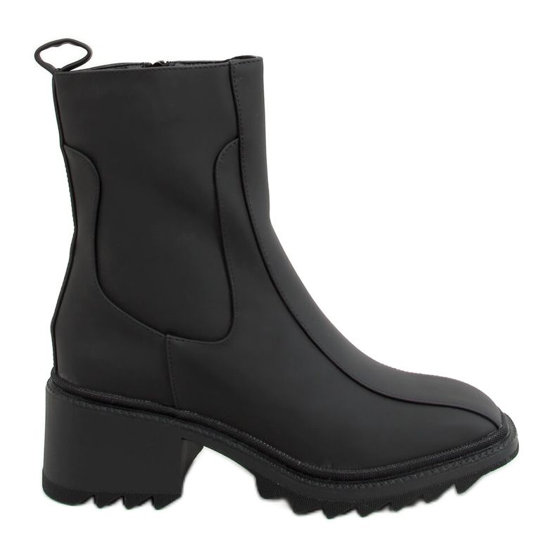Schwarze Damenstiefel QT33P Schwarz