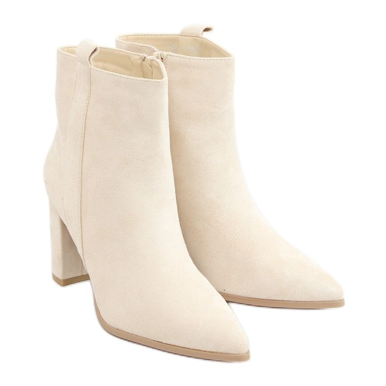 Klassische cremefarbene Stiefel RB106P Beige