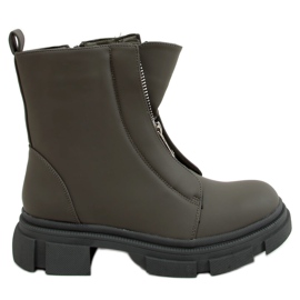 Grüne Stiefel Workery QT05P Armeegrün