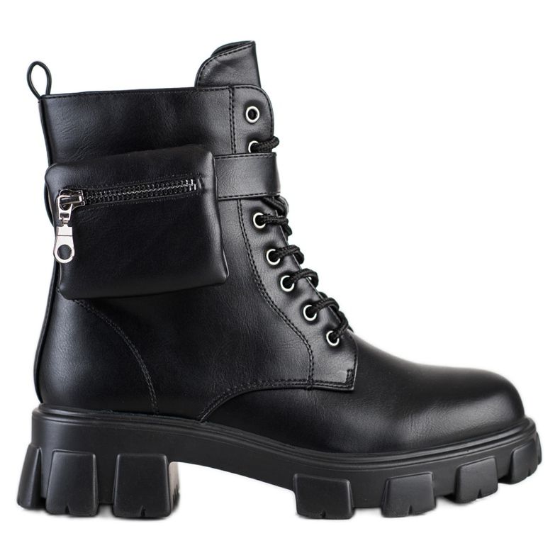 SHELOVET Warme Arbeiter mit Tasche schwarz