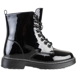 SHELOVET Modische schwarze Stiefel