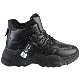 Evento Warme Stiefel Turnschuhe schwarz