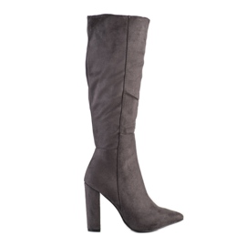 Seastar Sexy Wildlederstiefel grau
