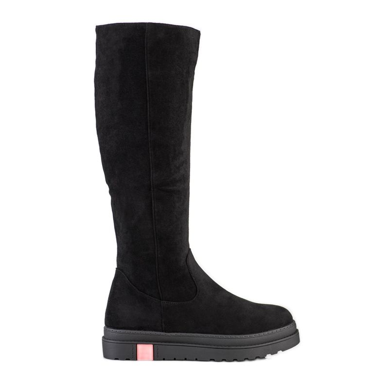 Seastar Plateaustiefel aus Wildleder schwarz