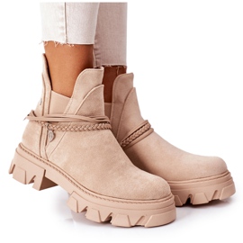PS1 Warm Booties Jodhpur Stiefel Beige Gute Idee