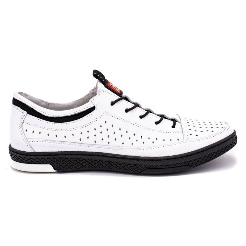 Polbut Herren Leder Sommerschuhe K22 weiß