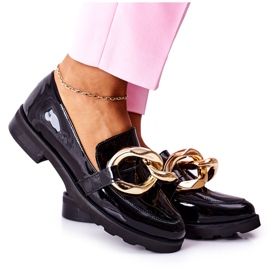 Lederschuhe Nicole Lackiert Schwarz 2665