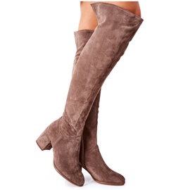 Wildleder braune Stiefel Nicole 2582