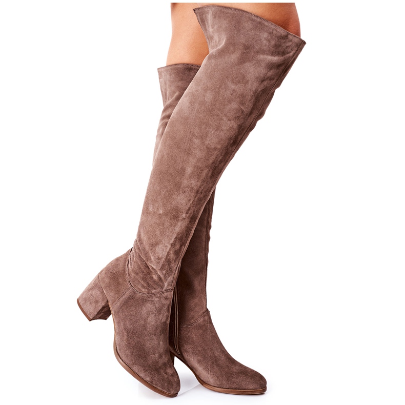 Wildleder braune Stiefel Nicole 2582