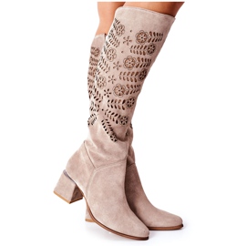 Lewski Shoes Wildleder Lewski Stiefel Openwork Braun Romena