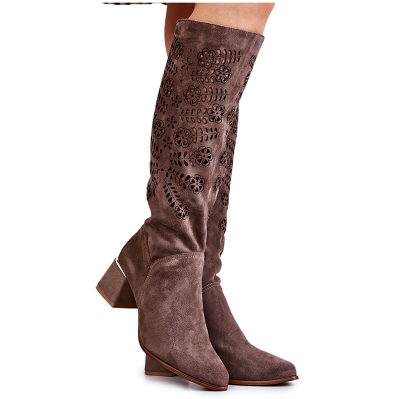 Lewski Shoes Wildleder Lewski Stiefel Openwork Braun Romena