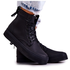 Hohe Sneakers für Damen Big Star II274096 Schwarz