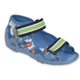 BEFADO S.A. Befado gelbe Kinderschuhe 250P099 blau