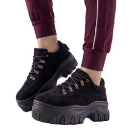 Keygo schwarze Damen-Sportsneaker