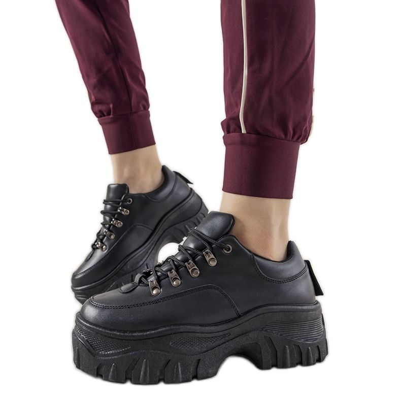 Keygo schwarze Damen-Sportsneaker