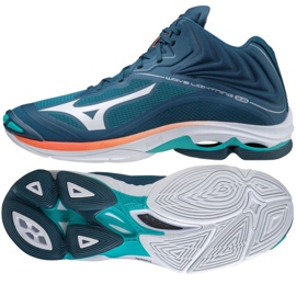 Mizuno Wave Lightning Z6 Mid M V1GA200584 Volleyballschuhe navy blau blau blau und marineblau