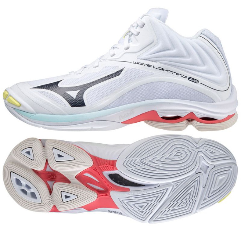 Mizuno Wave Lightning Z6 Mid W V1GC200510 Volleyballschuhe weiß weiß
