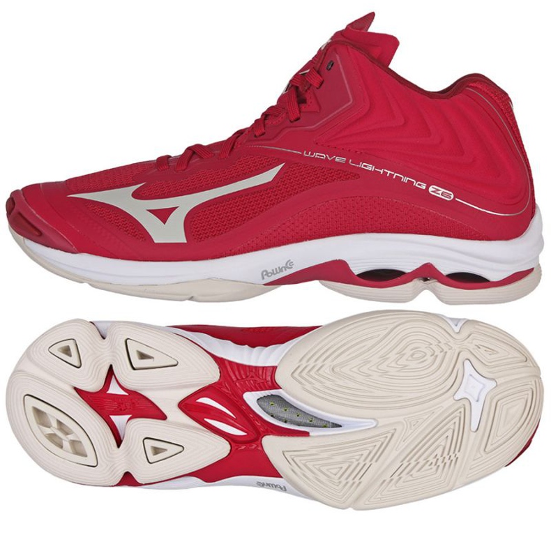 Mizuno Wave Lightning Z6 Mid W V1GC200564 Volleyballschuhe rot orangen und rottöne