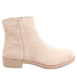 Klassische Chelsea Boots für Damen beige 6215 Khaki