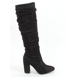 Klassische schwarze High Heels W18005 Schwarz