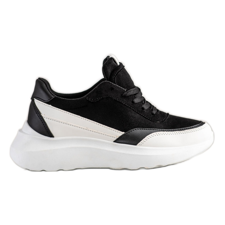 SHELOVET Schwarze Wildleder Sneakers