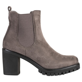 Seastar Klassische Stiefel mit hohen Absätzen grau