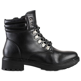 Cm Paris Lässige Schnürstiefel schwarz