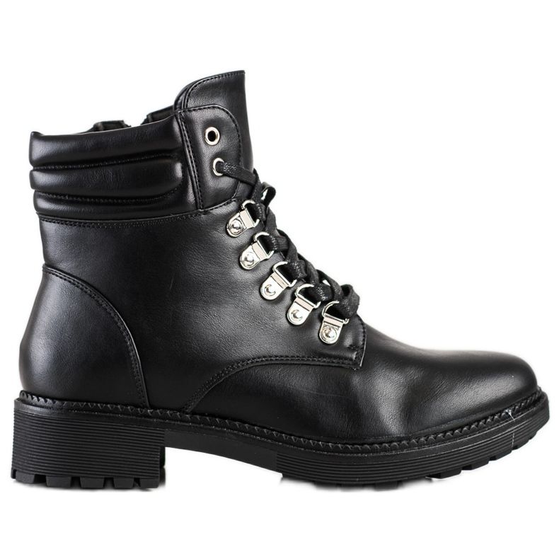 Cm Paris Lässige Schnürstiefel schwarz