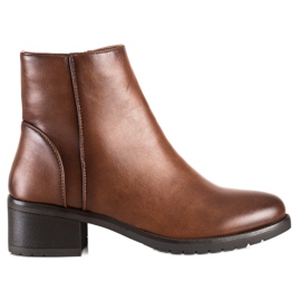 Lovery Lässige Öko-Lederstiefel braun