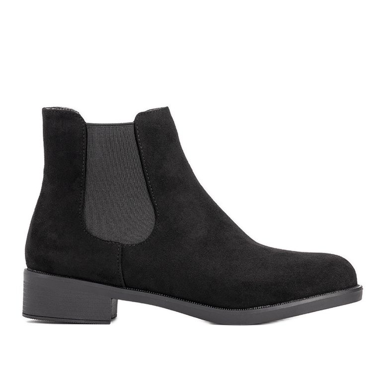 Schwarze klassische isolierte Damenstiefel Cristal