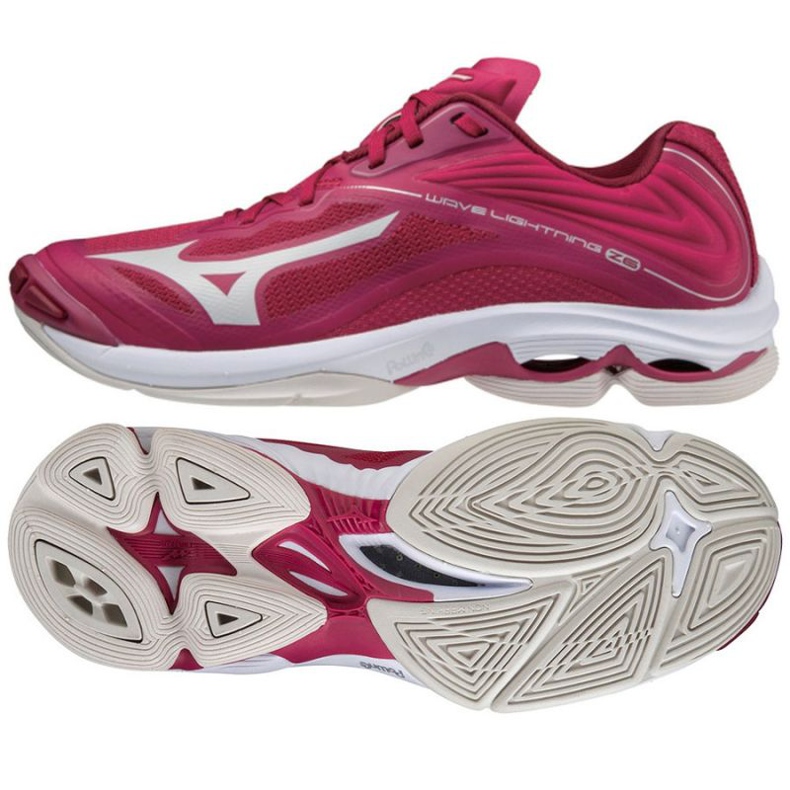 Mizuno Wave Lightning Z6 Low W V1GC200064 Volleyballschuhe rot orangen und rottöne