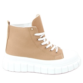 Sneaker für den Knöchel beige VL151P Khaki