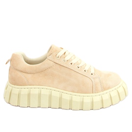Beige Sneakers für Damen AD-391 Beige