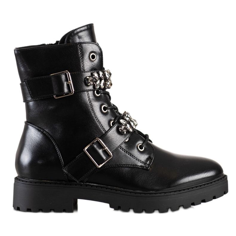 Bestelle Warme Arbeiter mit Kristallen schwarz